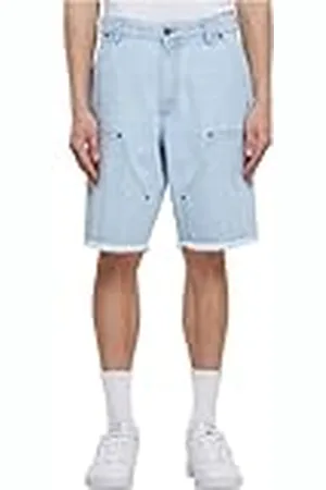 Urban classics Heren Shorts Open Edge Two Knee Denim Shorts 34, , 34