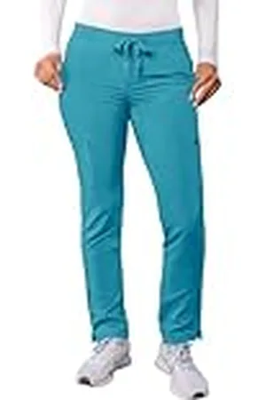 ADAR UNIFORMS Adar Toevoeging schrobben Voor Dames - broodmager Been lading Trekkoord Schrobben Broek - A6104T - Teal blauw - 2X