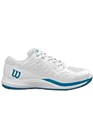 Wilson Heren Rush PRO ACE tennisschoen, wit/wit/Atomic Blue, 11.5 UK, , 11.5 UK