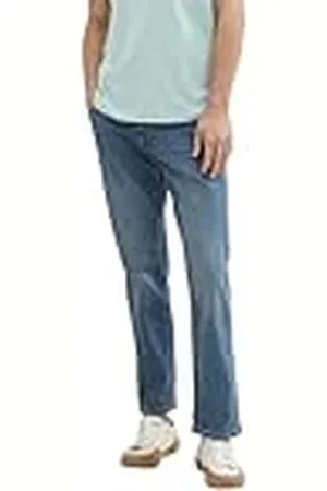 TOM TAILOR Heren Marvin Straight Jeans met stretch, , 33W / 32L