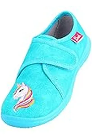 Beck Lage eenhoornpantoffels voor meisjes, Turquoise turquoise 08, 32 EU