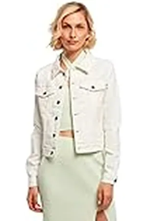 Urban classics Damesjas van biologisch katoen, jeansjack voor dames, organisch denim jack in 4 kleuren, maten XS - 5XL, , XS
