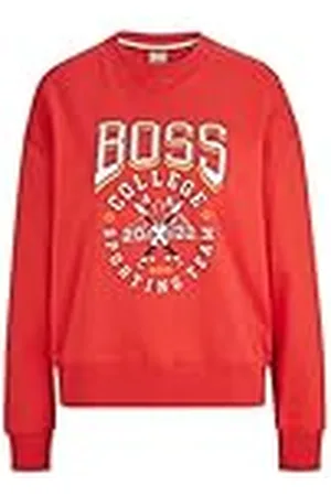 HUGO BOSS Dames Sweatshirt, Bright Red, XL