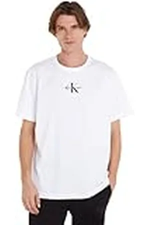Calvin Klein Jeans Heren Plus Monologo Regular Tee S/S gebreide tops, , 3XL grote maten