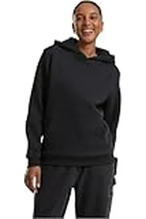 Urban classics Damestrui met capuchon, fluffy hoody, pluizige capuchontrui voor vrouwen, losse pasvorm, , XXL