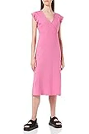ONLY Onlmay S/L Wrap Midi Dress JRS jurk voor dames, , XL