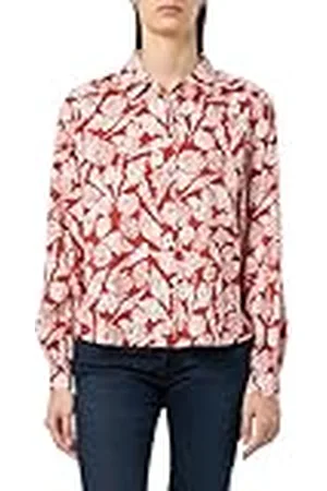 Scotch&Soda Damesblouse met opdruk met ballonmouwen, , 36