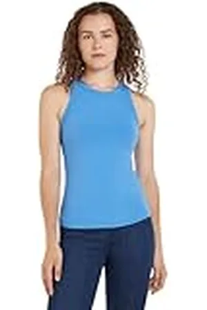 Tommy Hilfiger Dames Slim Rib Stretch Tank Top, , 3XL/stor/tall