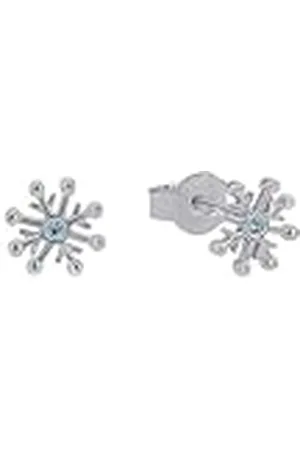 Prinzessin Lillifee Ohrstecker 925 Sterling Silber Mädchen Kinder Ohrschmuck, mit Zirkonia synth., 0,7 cm, Silber, Schneeflocke, Kommt in Schmuck Geschenk Box, 2036944