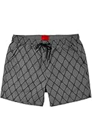 HUGO BOSS Heren SONE Swim_Short, Medium Grey34, M, , M