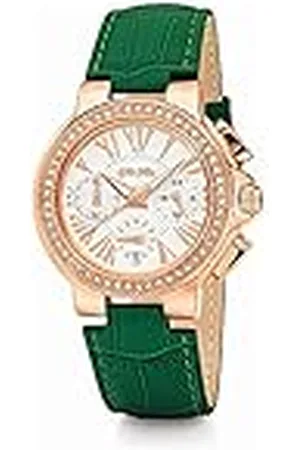 Folli Follie Analoog digitaal horloge voor dames, automatisch, met leren armband S0356929