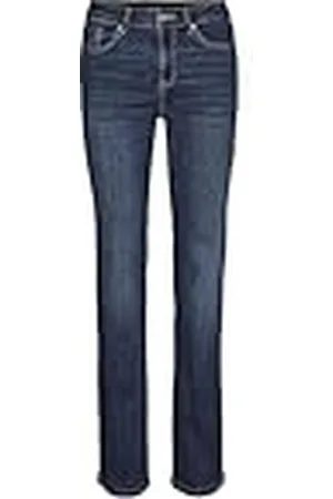 VERO MODA Dames straight-fit VMFLASH Mid Rise jeans recht gesneden, , XS / 30L