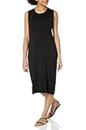 Karl Lagerfeld Paris L2fd7446-blk-l casual damesjurk, zwart, groot, zwart, L