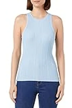 HUGO BOSS Dames Shariza Knitted_TOP, Licht/Pastel Blue451, XL, , XL