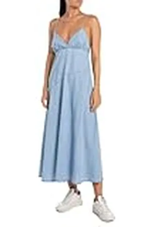 Replay Denim damesjurk, mouwloze jeans, , XS
