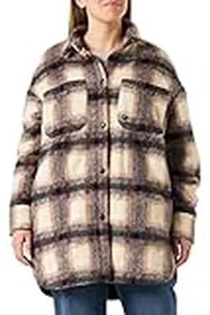 True Religion Dames Oversized Drop Shoulder Jacket Karo jas, , Standaard