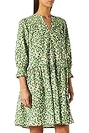 Part Two Nadinepw Dr Dress, Green Mini Flower Print Dames, Groene Mini Flower Print, 42
