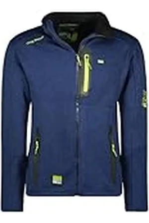 Geographical Norway Trampoline Heren Fleece Dunne Warme Ritssluiting - Jas Herfst Winter Lente Warm Heren - Lange Mouwen Trui Bont Zacht Comfort Outdoor (Navy XXL), , XXL