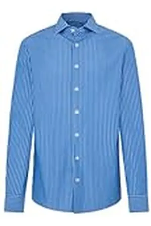 Hackett Heren Poplin Class Stripe Shirt, , M