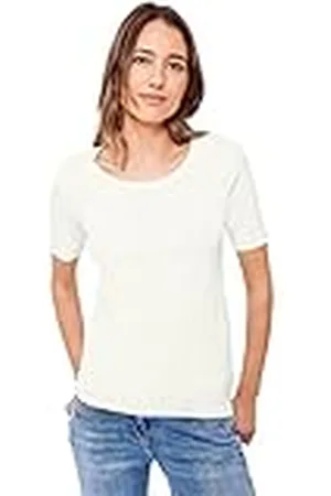CECIL Lena Basic T-shirt voor dames, katoen, , XXL
