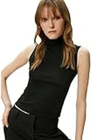 Koton Tanktop voor dames, regular fit, basic turtleneck tanktop, , M
