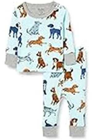 Hatley Organic Cotton Pyjamaset met lange mouwen voor jongens, , 12 Maanden
