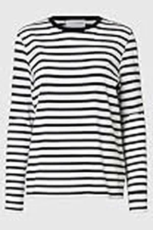 SELECTED Gestreept shirt met lange mouwen voor dames, , XL