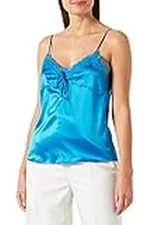 Pinko Tremante Top Satin Stretch Tanktop voor dames, , 44 NL
