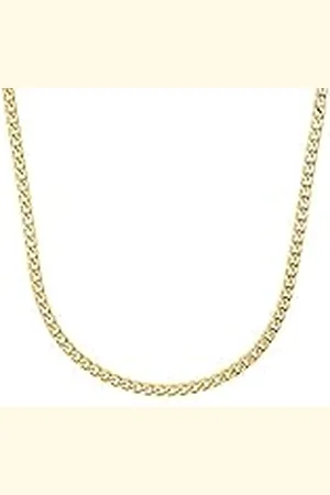 QS by s.Oliver Halsketting van roestvrij staal voor heren, 55+5 cm, goud, geleverd in geschenkverpakking, 2033931