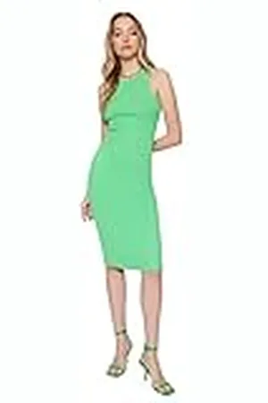 Trendyol Dames Midi Bodycon Slim Fit Gebreide Jurk, , S
