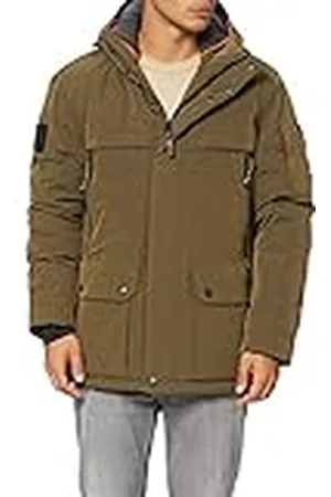 Camel Active Heren 4201146u93 jas, olijfbruin, 56