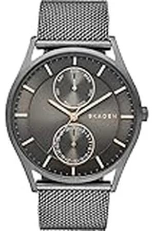 Skagen Holst Chronograph Charcoal Steel Mesh Multifunction Watch