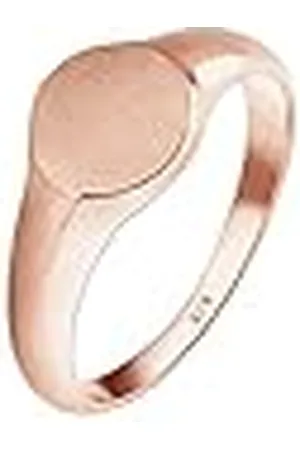 Elli Ring zegelring royal mat geo basic trend 925 zilver