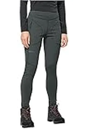 Jack Wolfskin Salmaser Broek, leigroen, XL dames, , XL