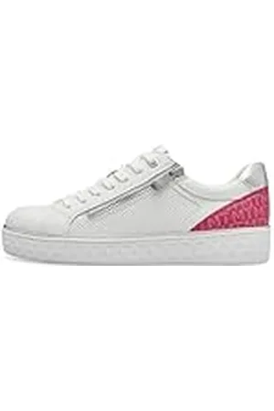 Marco Tozzi Dames sneakers plat met ritssluiting Vegan, , 37 EU