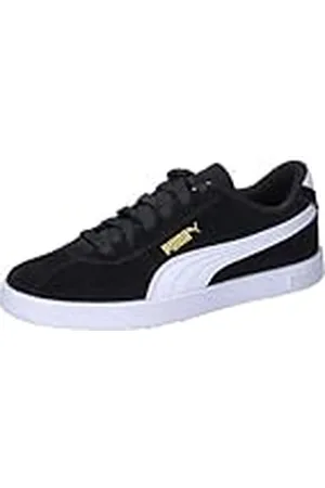 PUMA Club Ii Jr Sneakers voor kinderen, uniseks, Zwart Wit Goud, 38.5 EU