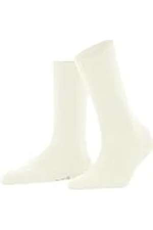 Falke Dames Sokken Softmerino W SO Wol Katoen eenkleurig 1 Paar, Wit (Off-White 2040), 39-40