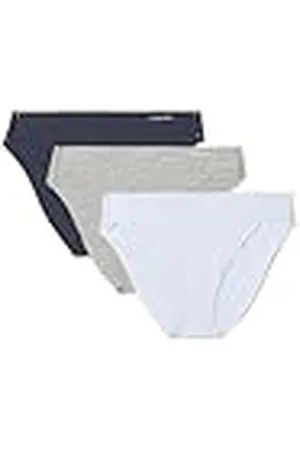 Calvin Klein Dames Bikini 3Pk 000QD5200E Brief, Multi (Plein Air/Grijs Heather/Ink), S, , S
