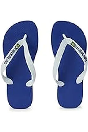 Havaianas Unisex Brasil-slippers met logo, marineblauw, 1/2 VK