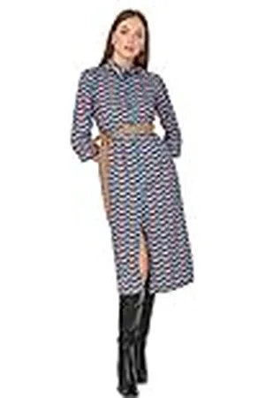 Trendyol Dames Woman Petite Midi Standard Crew Neck Knit Jurk Jurk, , 36
