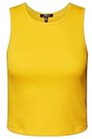 Mavi Dames Mouwloos Jersey T-shirt, geel, L, , L