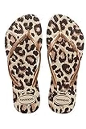 Havaianas Slim Animals Beige/Rose Goud/Donkerbruin 33/34
