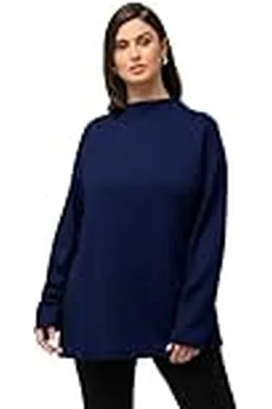 Ulla Popken Dames, structuur sweatshirt, , 46-48 grote maten