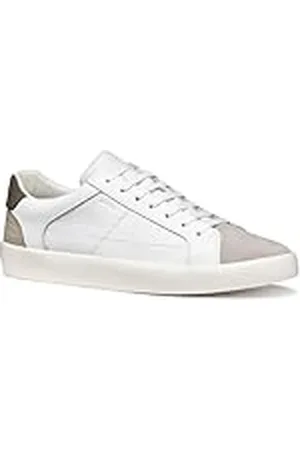 Geox U AFFILE A Sneakers voor heren, wit/militair, 45 EU, , 45 EU