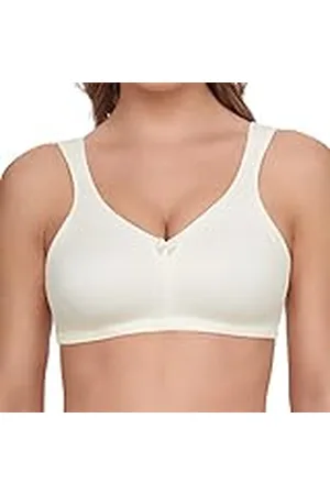 Susa Topsy Plus Ontlastingsbeha voor dames, zonder beugel, met voorgevormde duo-cups, goede ontlasting, heerlijk huidgevoel, Ivoor (102), 75C