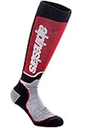 Alpinestars MX Plus Socks, zwart grijs rood, M, , M
