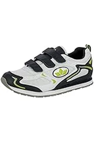 LICO NELSON V Uniseks volwassenen Fitness-schoenen, Wit/marineblauw/limoen, 44 EU