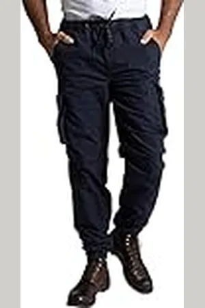 JP 1880 Heren Cargo broek, Black Slate, 52