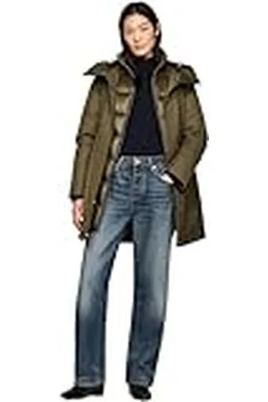 Tommy Hilfiger Dames NYLON MIX PADDED PARKA WW0WW43121 Parka jas, legergroen, L, , L