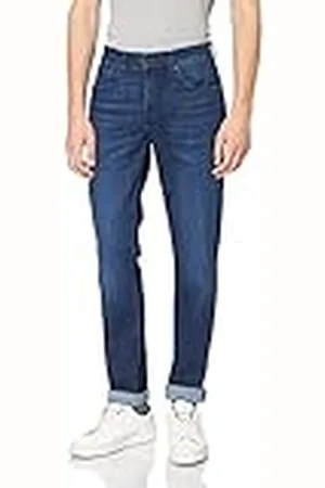 7 for all Mankind Heren Slimmy Tapered Luxe Performance Eco Indigo Blue Jeans